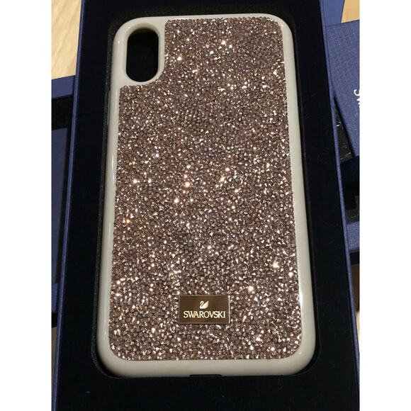 Swarovski GLAM ROCK SMARTPHONE IPHONE XS MAX Case In Rose Gold - Picture 2 of 10